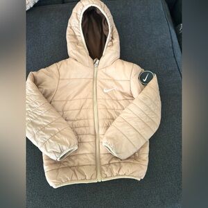Nike Kids Beige Puffer Jacket